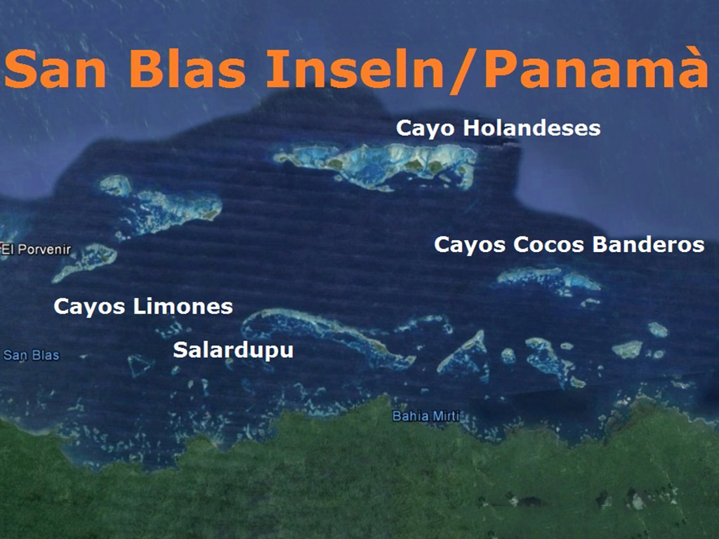 Diving grounds of San Blas islands