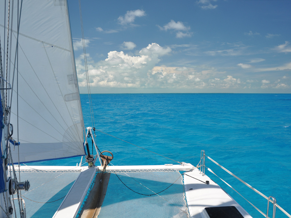 Turquoise colored water off Cuba